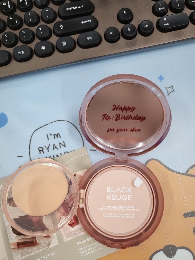 블랙루즈 (BLACKROUGE) 씬레이어 벨루어 쿠션 [SPF40/PA++] [VC03 진저] review image