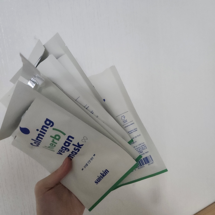 舒适的芳香草本面膜的真实用户使用照片