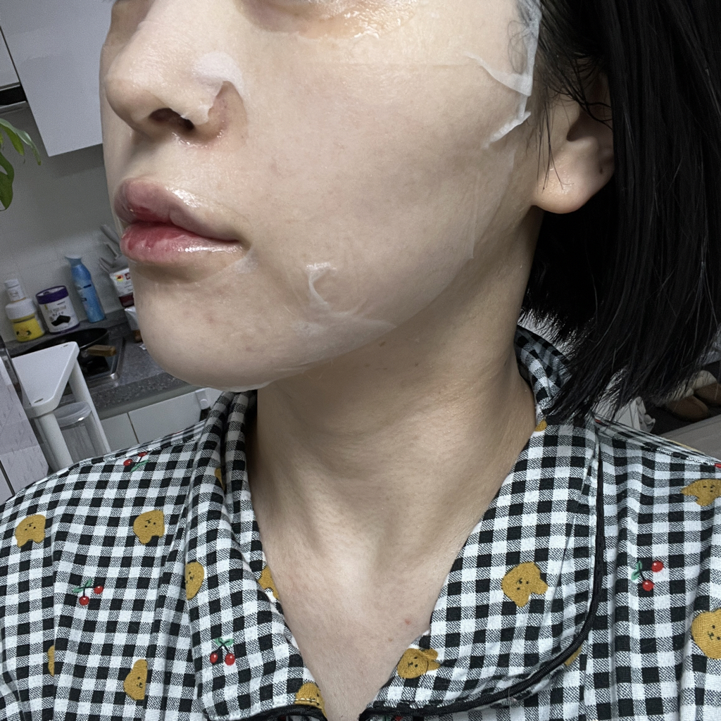 Real user review photo of PEPTA LIFTING AMPOULE MASK