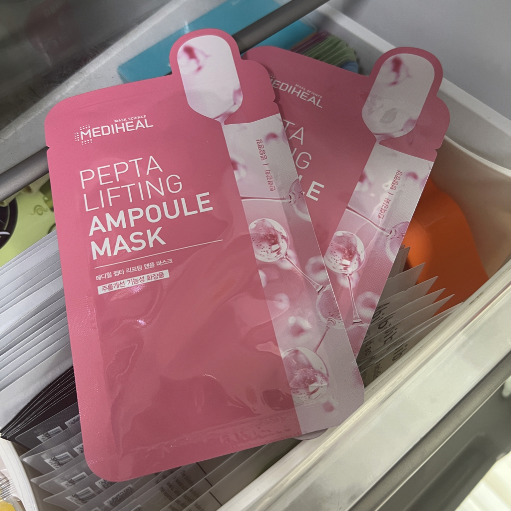 Real user review photo of PEPTA LIFTING AMPOULE MASK