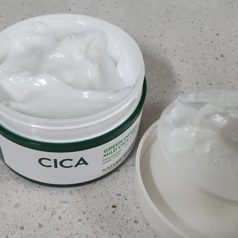 Real user review photo of Green Derma Mild Cica Cream