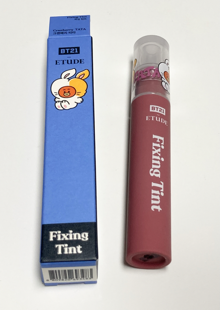 에뛰드 (ETUDE) BT21 스페셜 에디션 픽싱 틴트 [#06 크랜베리타타] review image