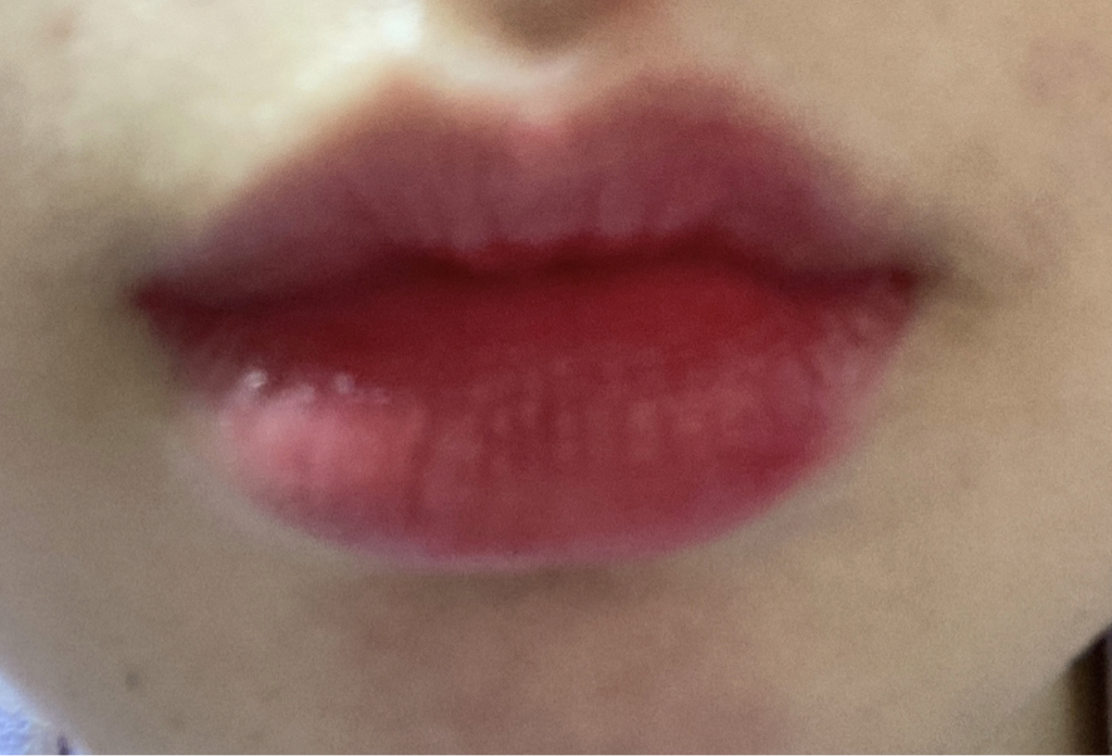 Real user review photo of Deweyfull Water Tint [07 Cherry Way]