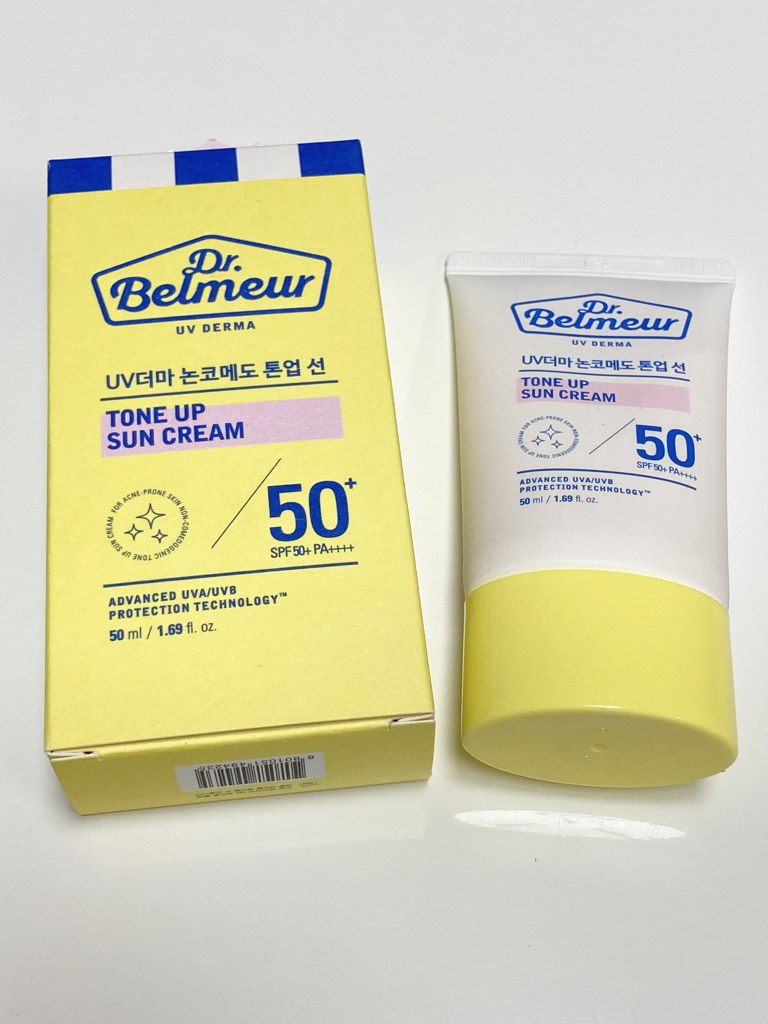 닥터벨머 (Dr.Belmeur) UV더마 논코메도 톤업 선크림 [SPF50+/PA++++] review image