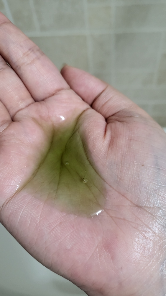 海藻脱脂洗发水的真实用户使用照片