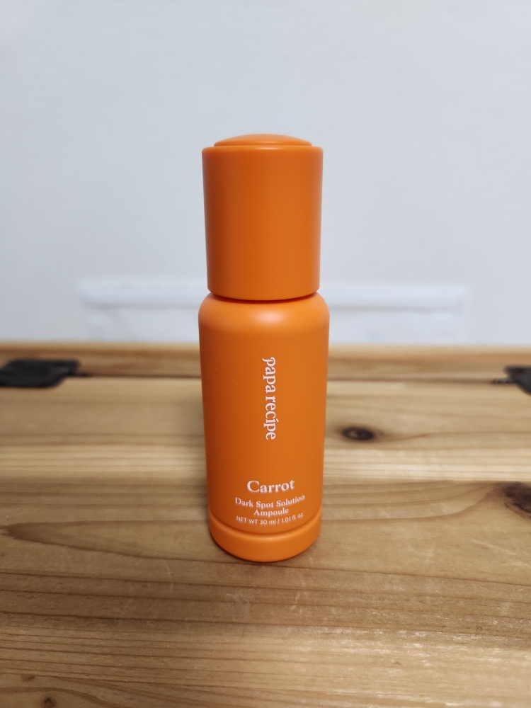 Real user review photo of Carrot Dark Spot Solution Ampoule