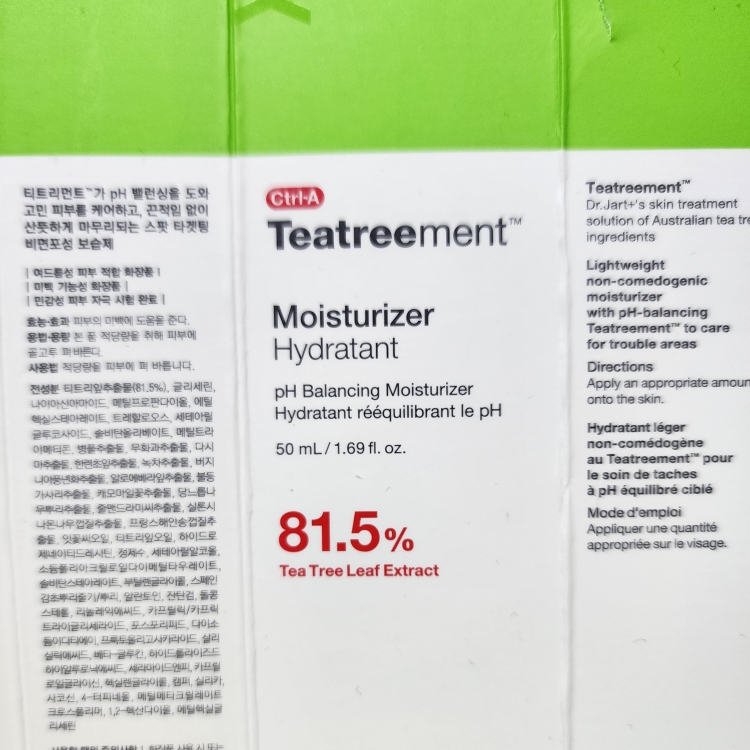 Real user review photo of Ctrl-A Teatreement™ Moisturizer Hydratant