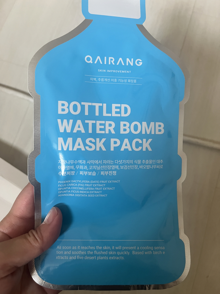 瓶装水泡沫面膜的真实用户使用照片