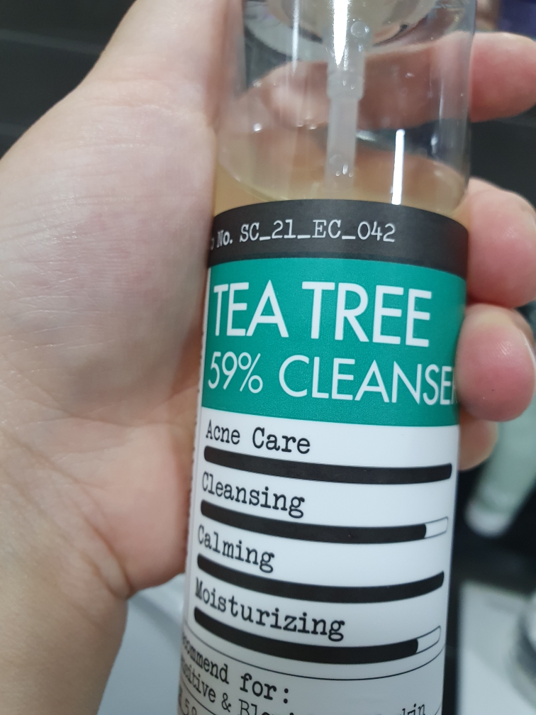 茶树59%凝胶洁面乳的真实用户使用照片