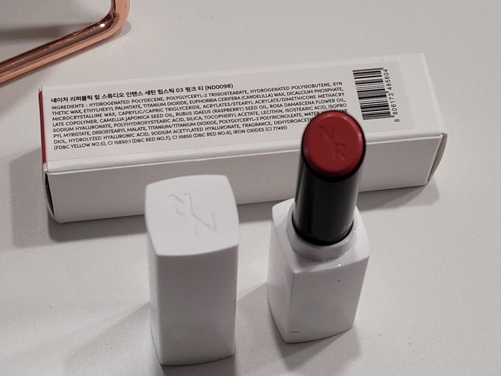 네이처리퍼블릭 (NATUREREPUBLIC) 립 스튜디오 인텐스 새틴 립스틱 [03 핑크티] review image
