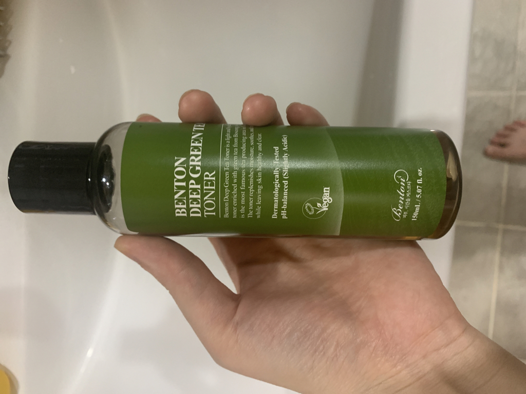 Real user review photo of Deep Green Tea Toner