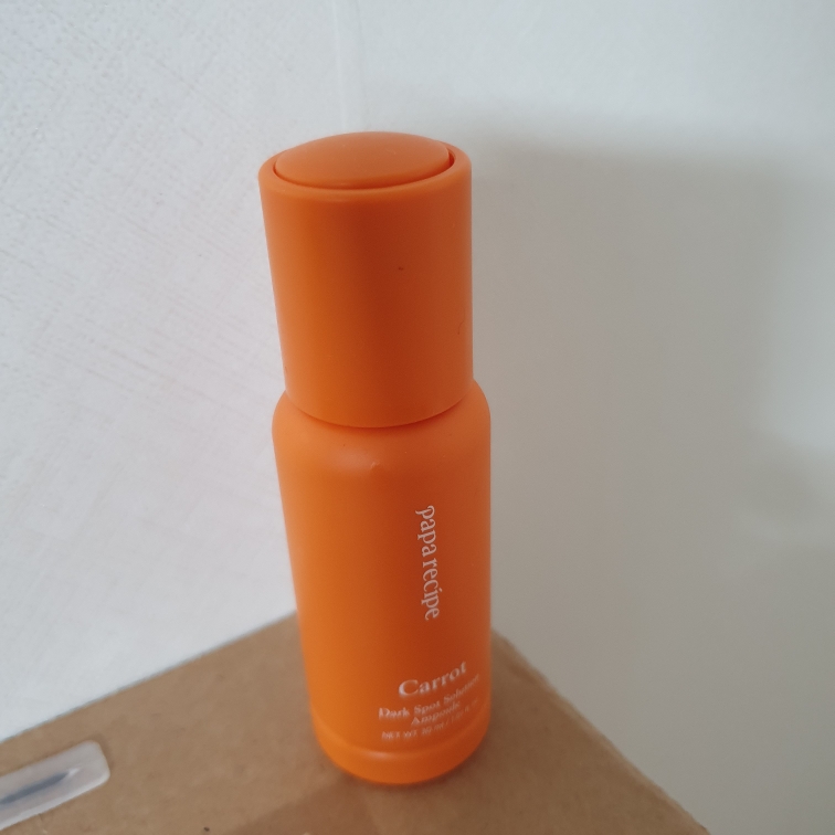 Real user review photo of Carrot Dark Spot Solution Ampoule