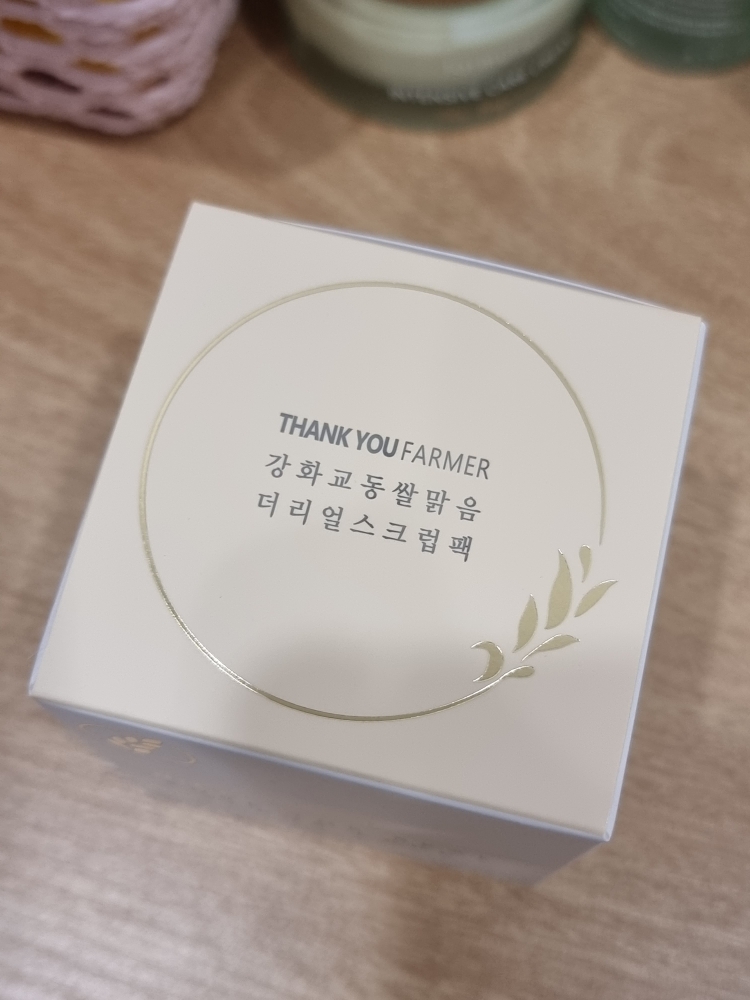 땡큐파머 (THANKYOUFARMER) 강화 교동쌀 맑음 더 리얼 스크럽 팩 review image