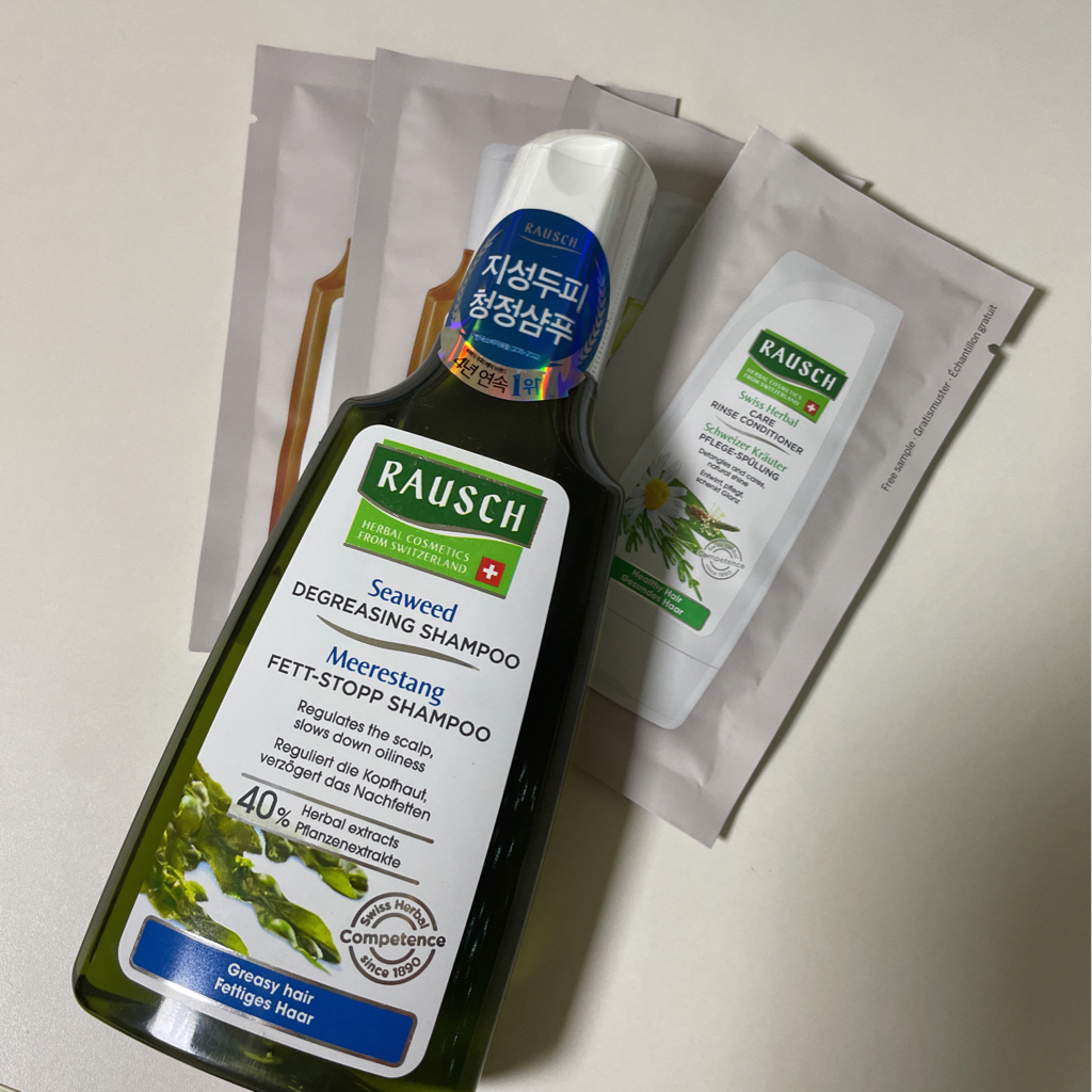 海藻脱脂洗发水的真实用户使用照片