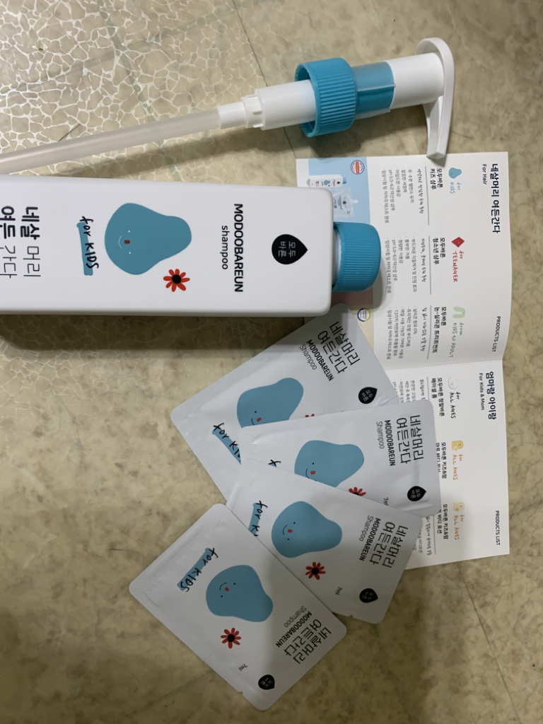 儿童洗发水的真实用户使用照片