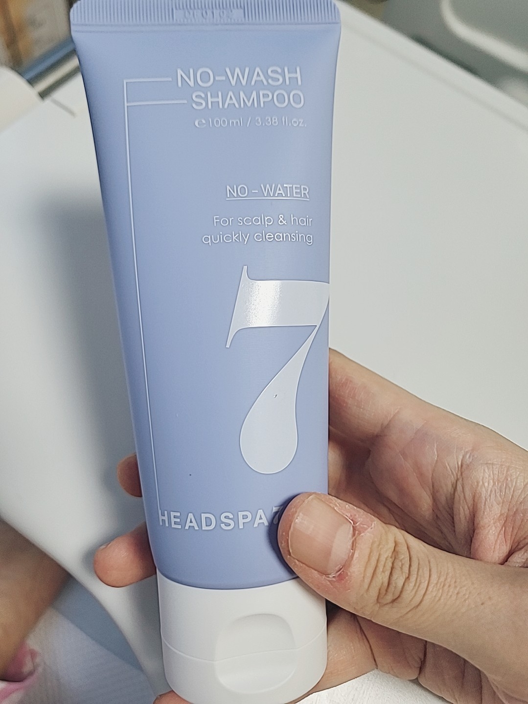 Real user review photo of No wash shampoo