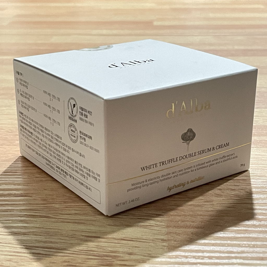 달바 White truffle double serum & cream review image
