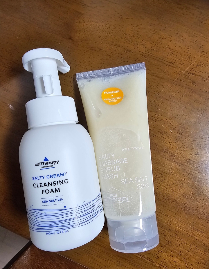 盐浴按摩磨砂洗浴的真实用户使用照片
