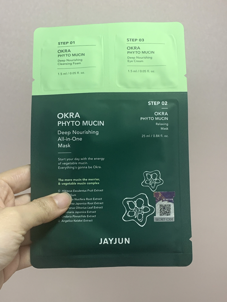 Real user review photo of Okra Phytomucin Deep Nourishing All-in-One Mask