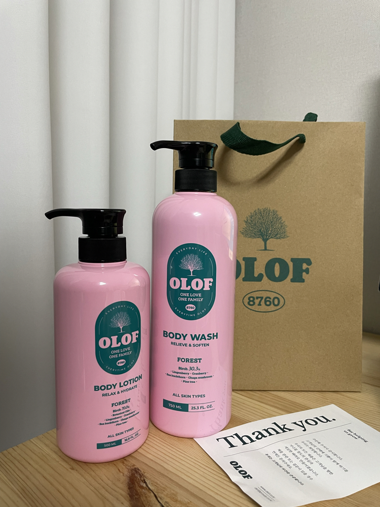올로프 (OLOF) 비건 자작나무 30.3% 저자극 약산성 바디워시 review image