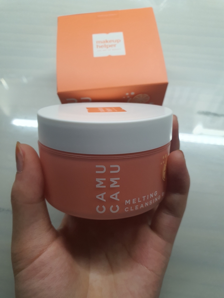 메이크업헬퍼 (MAKEUPHELPER) 브라이트닝 카무카무 블랙헤드 멜팅 클렌징 밤 review image