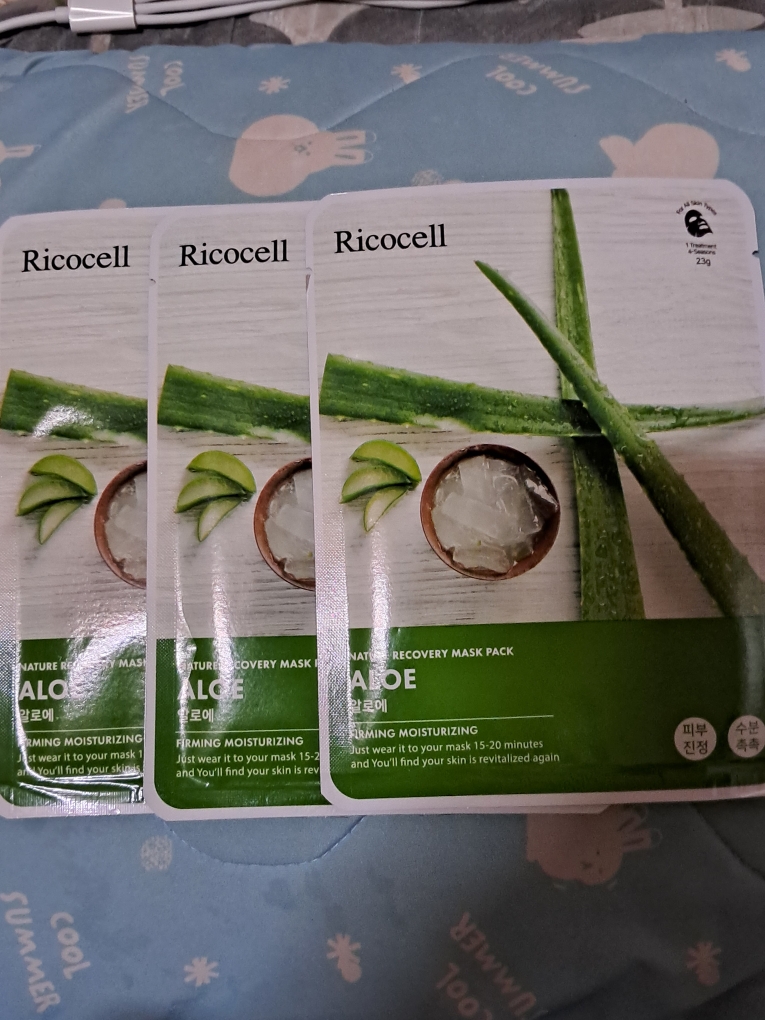 RICOCELL Nature Recovery Mask Pack [Aloe] reviews| Hwahae