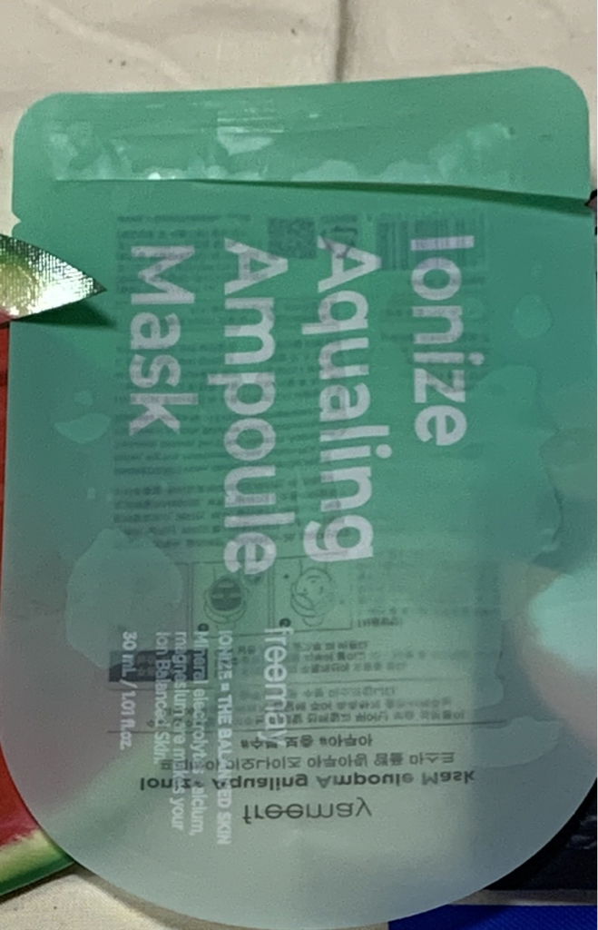 프리메이 (freemay) 이오나이즈 앰플 마스크 [아쿠아링] review image