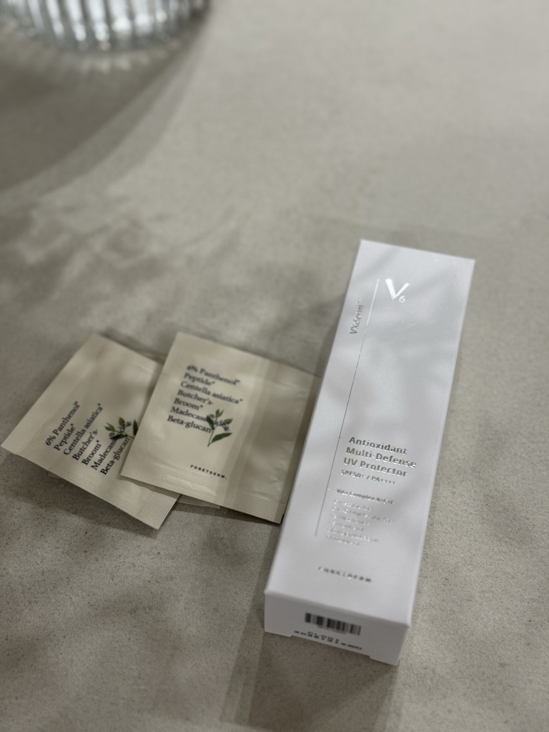 포레덤 (FORETDERM) V6+ 안티에이징 항산화 톤업 물광 선크림 [SPF50+/PA++++] review image