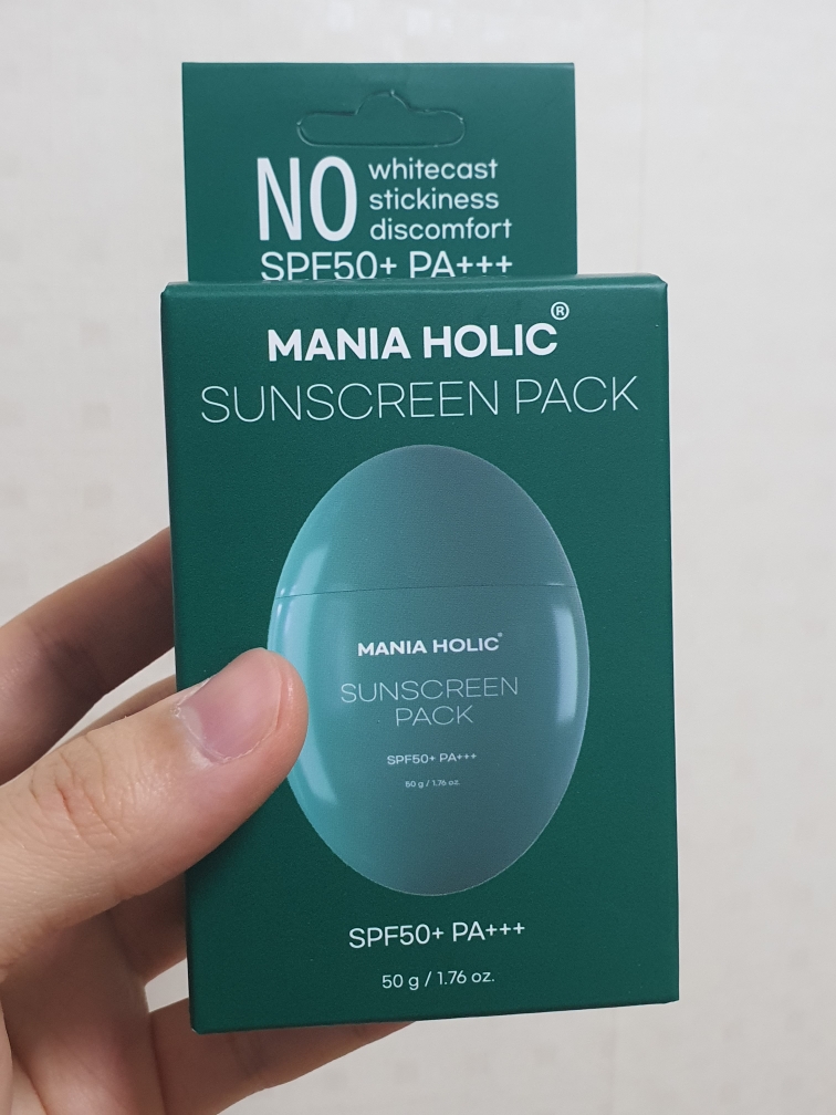 마니아홀릭 (MANIAHOLIC) 선스크린 팩 [SPF50+/PA+++] review image