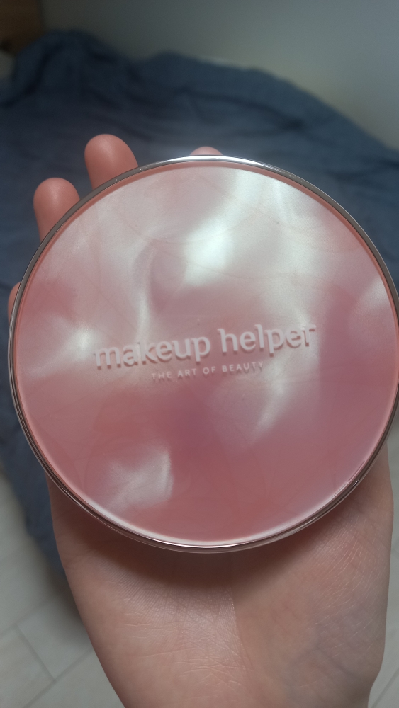 메이크업헬퍼 (MAKEUPHELPER) 앰플 글로우 쿠션 [SPF40/PA++] [21호 바닐라] [로즈글리터] review image