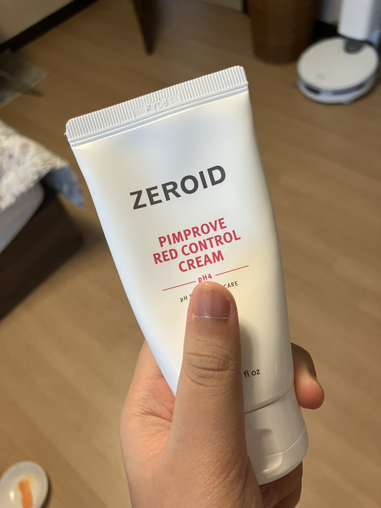 Real user review photo of PIMPROVE RED CONTROL CREAM