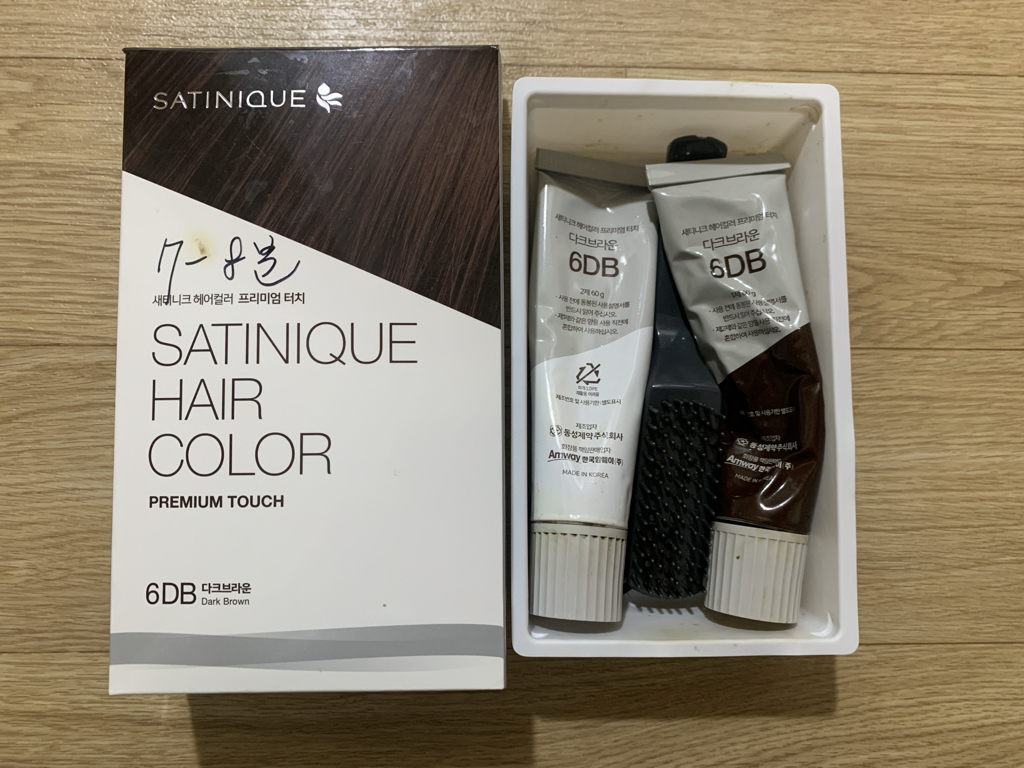 암웨이 (Amway) 새티니크 헤어컬러 프리미엄 터치 [6DB 다크브라운] review image