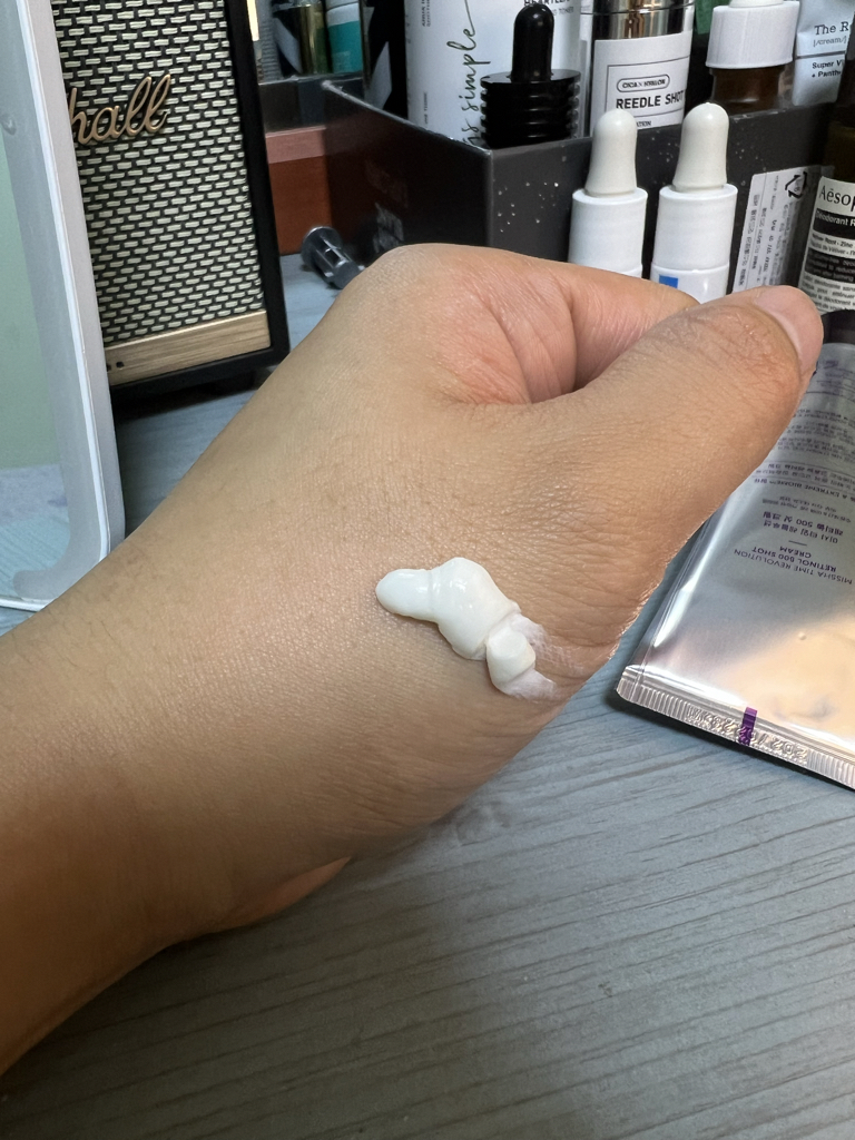 Real user review photo of Time Revolution Retinol 500 Shot Cream