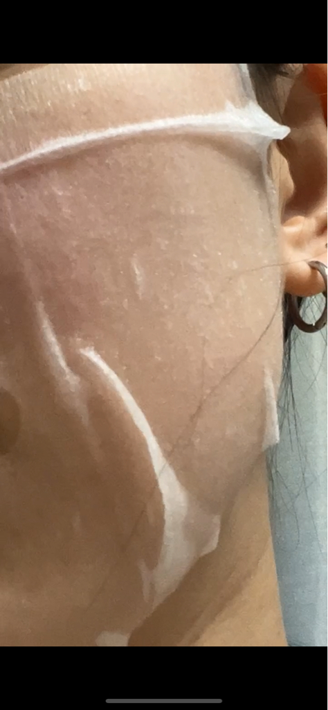 真正的面膜的真实用户使用照片