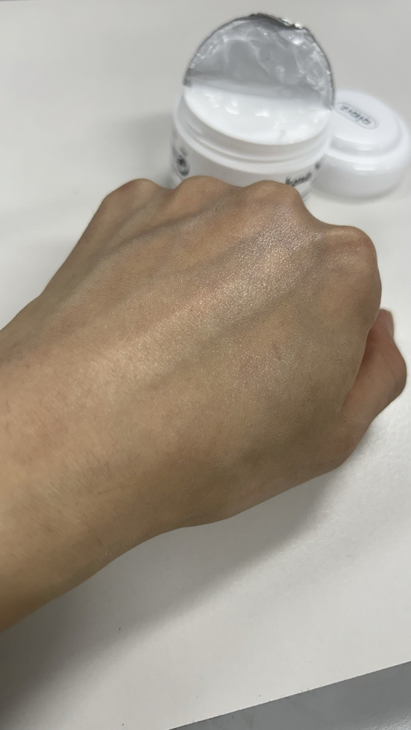 Real user review photo of Goat milk night cream