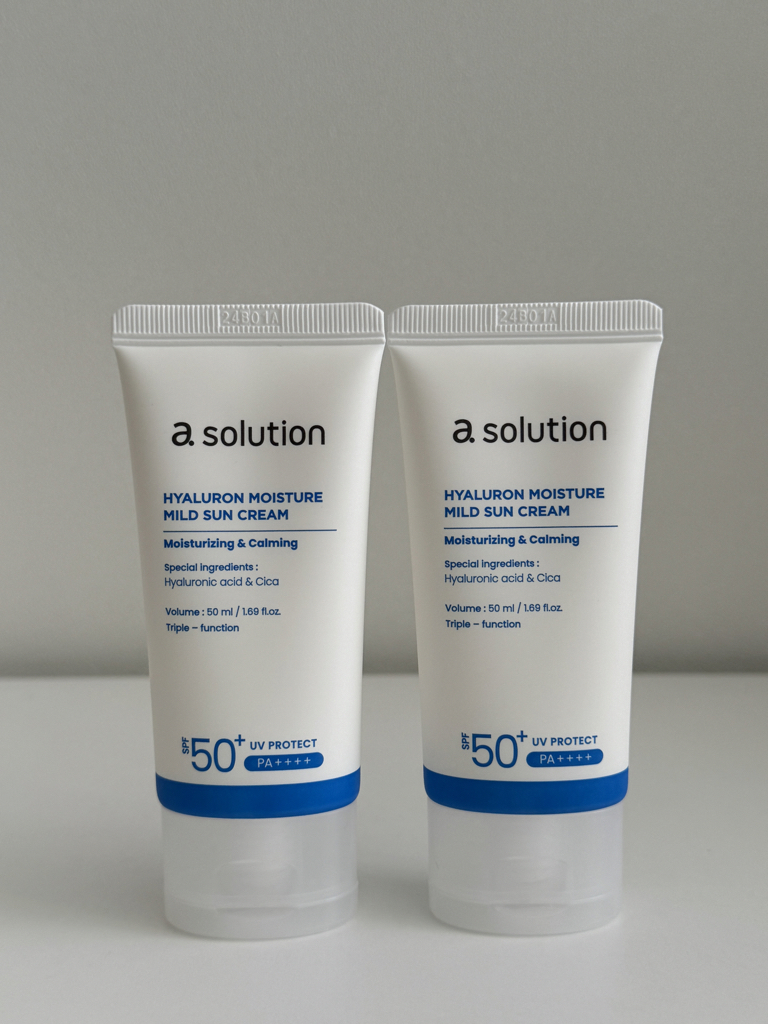 에이솔루션 (asolution) 히알루론 수분 마일드 선크림 [SPF50+/PA++++] review image