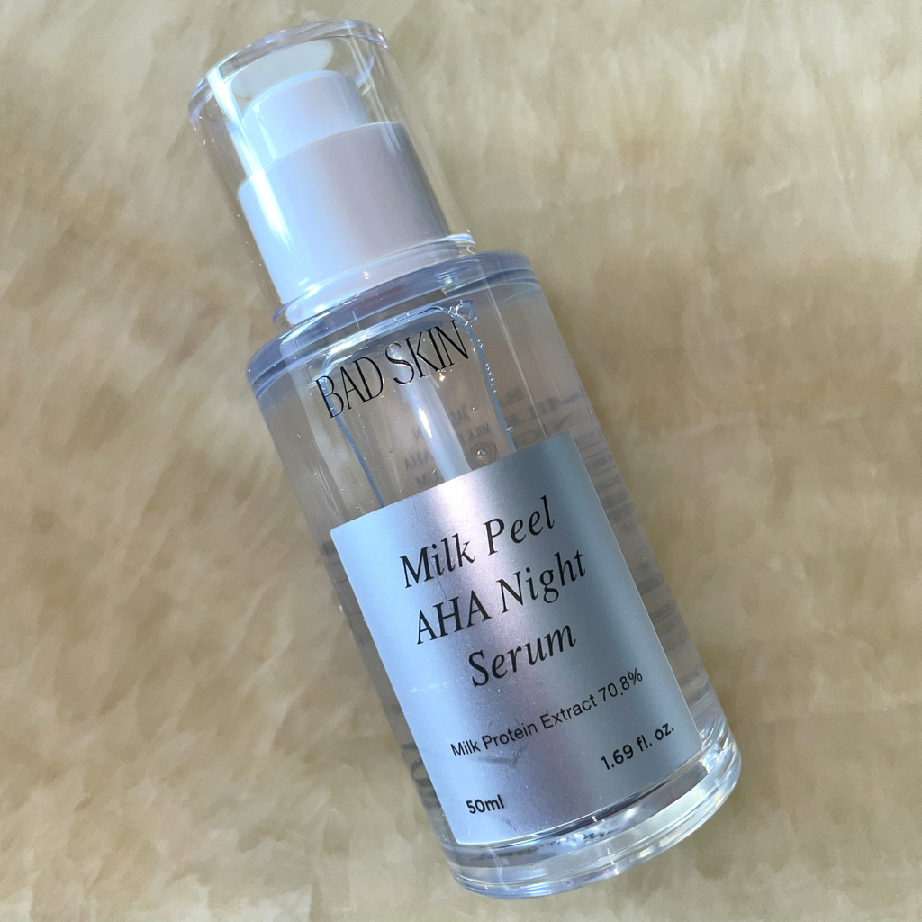 BADSKIN Milk Peel Aha Night Serum review image