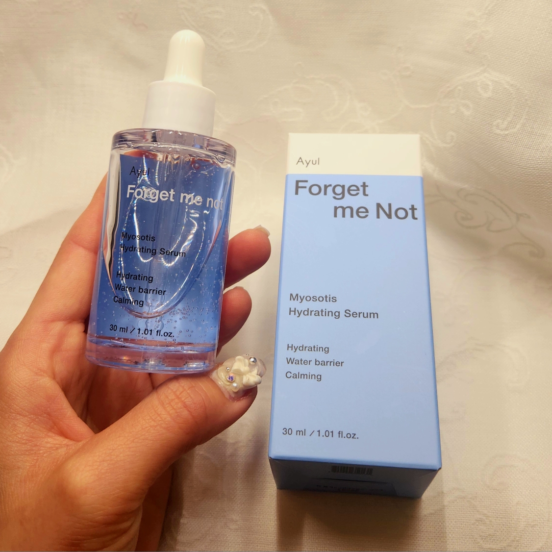 Real user review photo of Myosotis Hydrating Serum