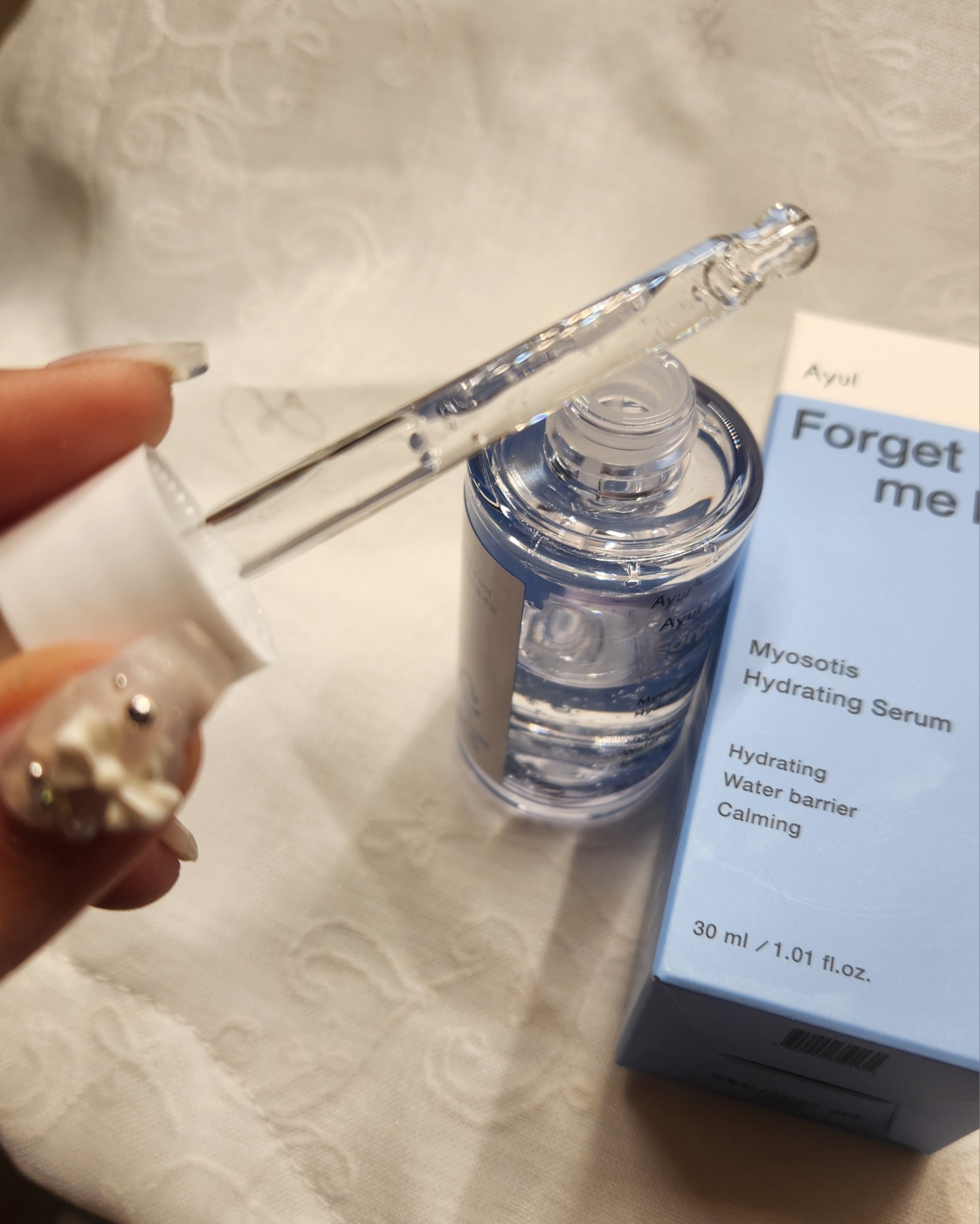 Real user review photo of Myosotis Hydrating Serum