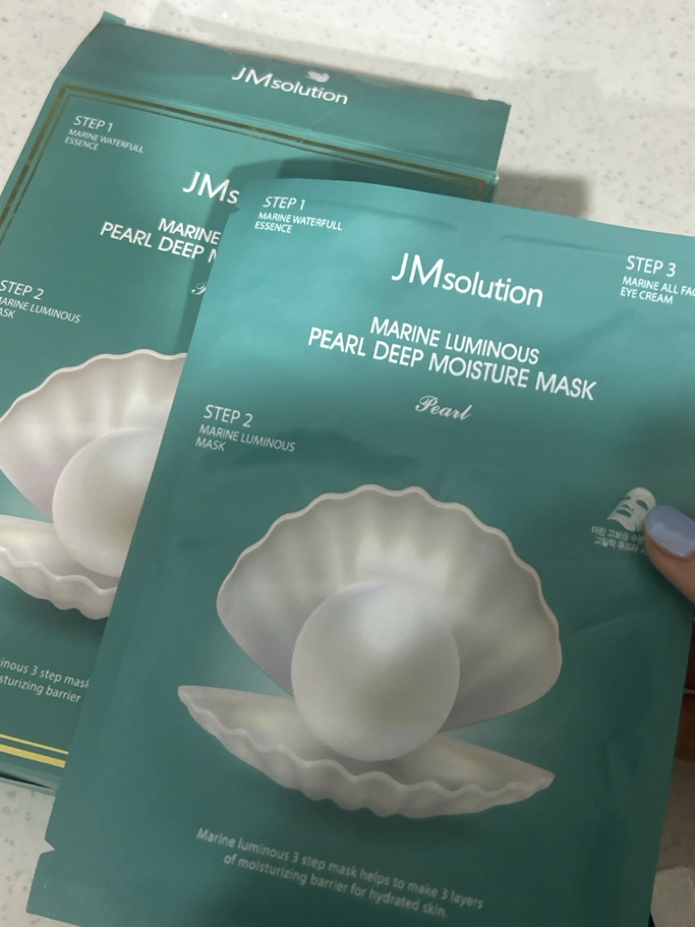 제이엠솔루션 (JMsolution) 청광 마린 진주 딥 모이스처 마스크 펄 review image