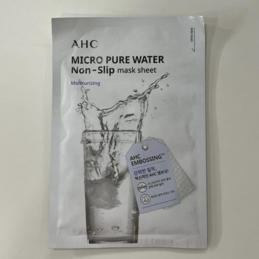 AHC 微粘贴面膜片[纯净水] common.review image