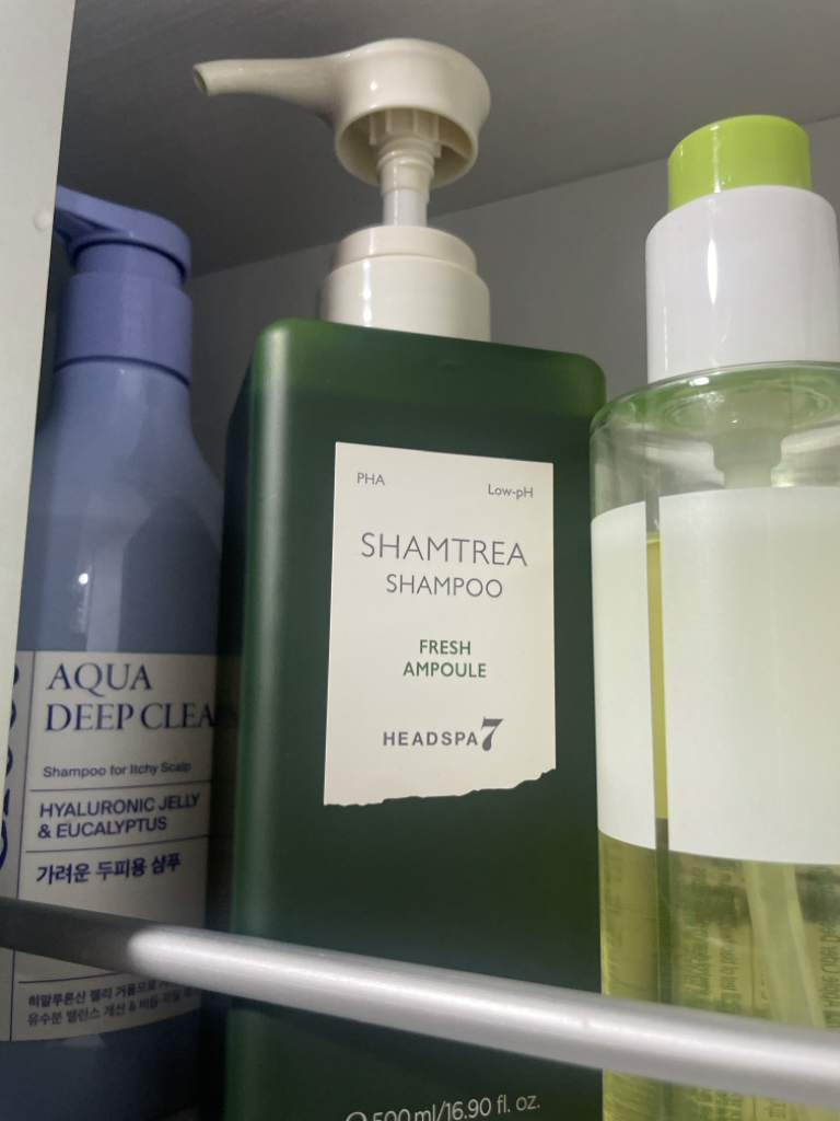 清新安瓶洗发水的真实用户使用照片