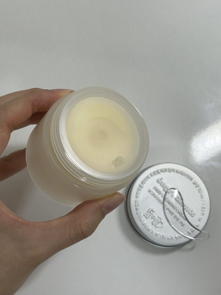 更浓稠的真实面霜的真实用户使用照片