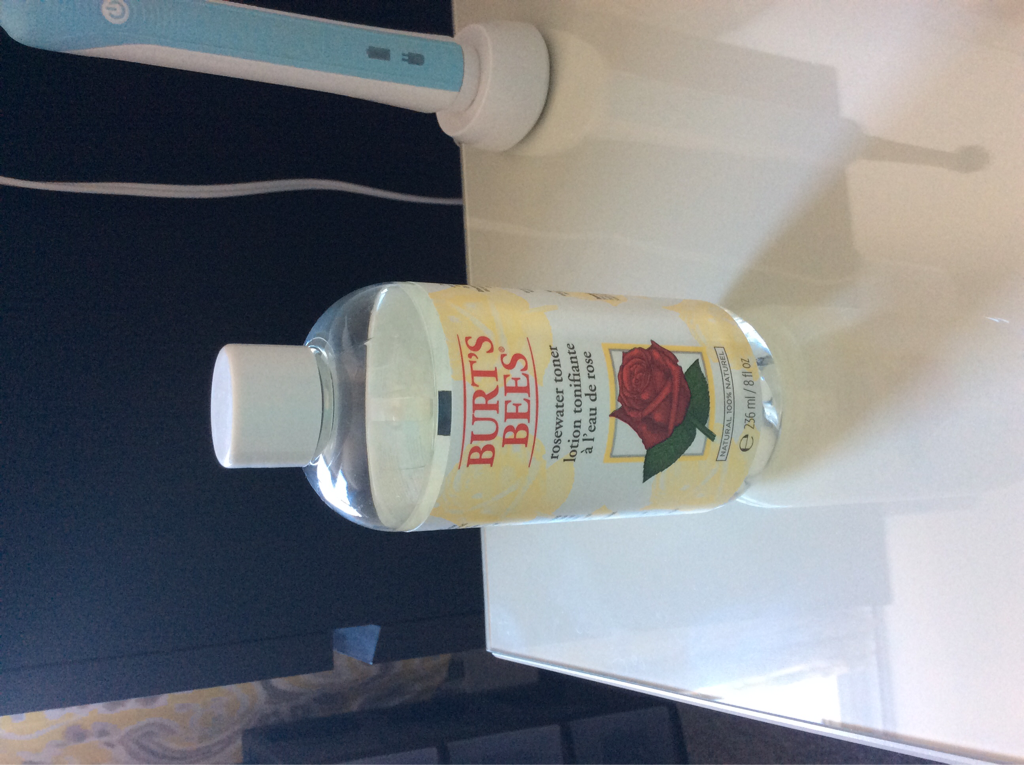 Real user review photo of rose water toner