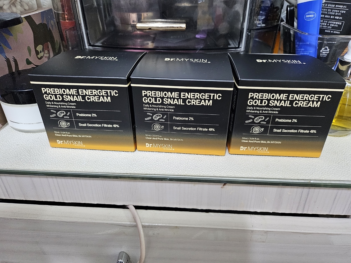 닥터마이스킨 (Dr.MYSKIN) 프리바이옴 에너제틱 골드 스네일크림 review image