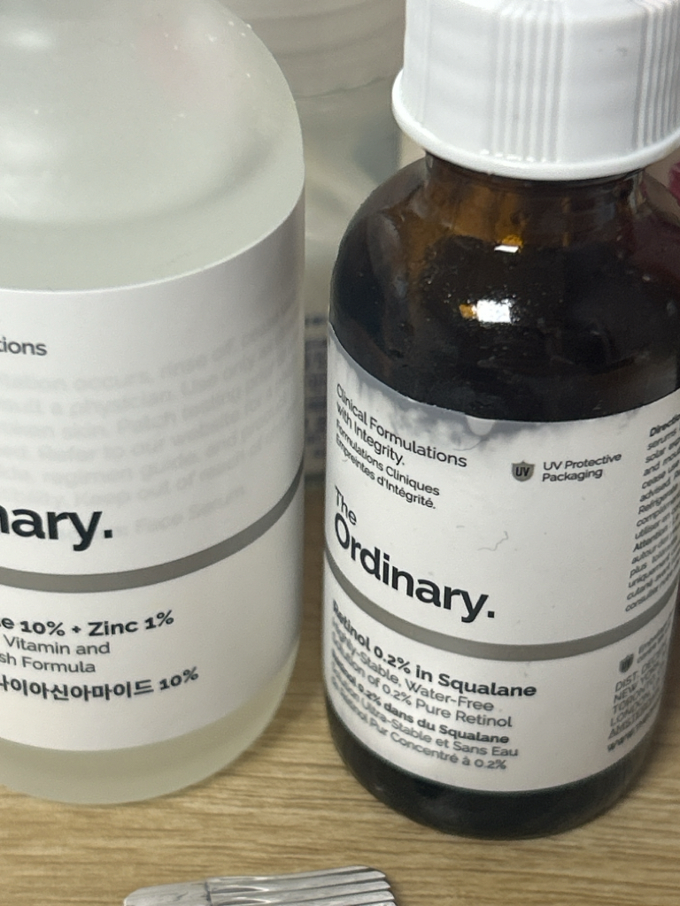 视黄醇0.5%含有角鲨烯的真实用户使用照片