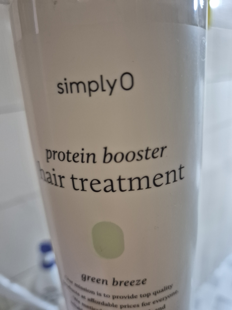 Real user review photo of protein booster hair treatment [green breeze]
