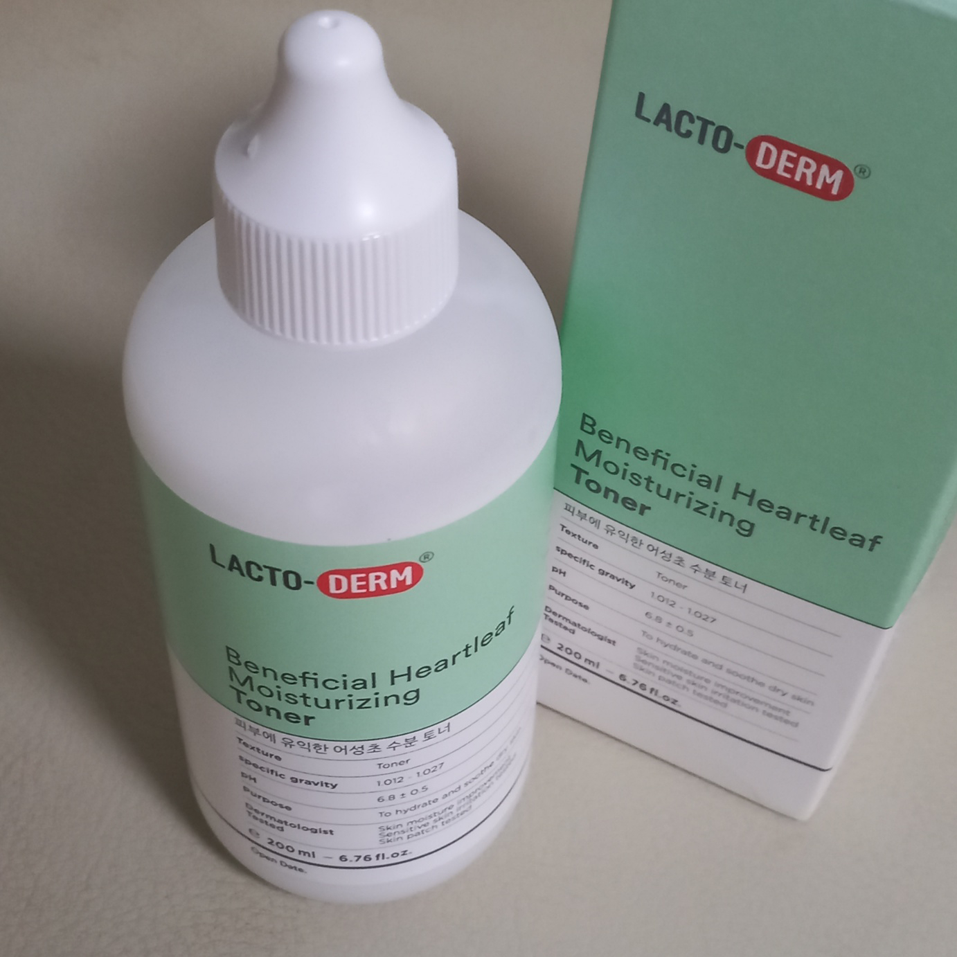 락토덤 (LACTO-DERM) 피부에 유익한 어성초 수분 토너 review image