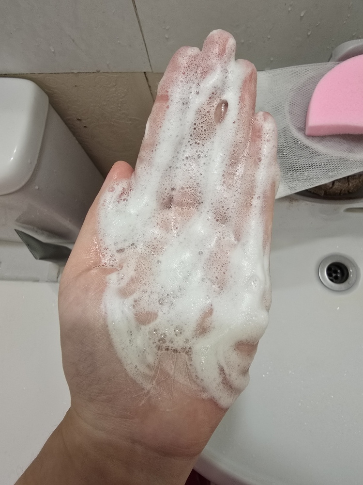 软重置绿色洁面膏的真实用户使用照片