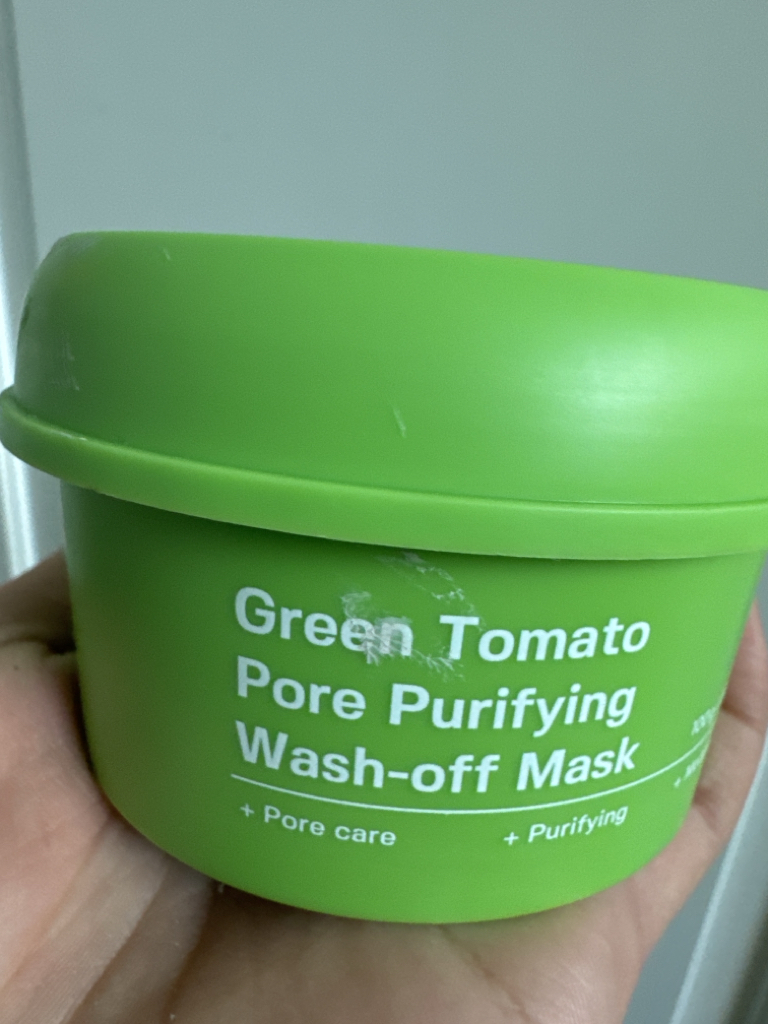 绿番茄毛孔净化水洗面膜的真实用户使用照片